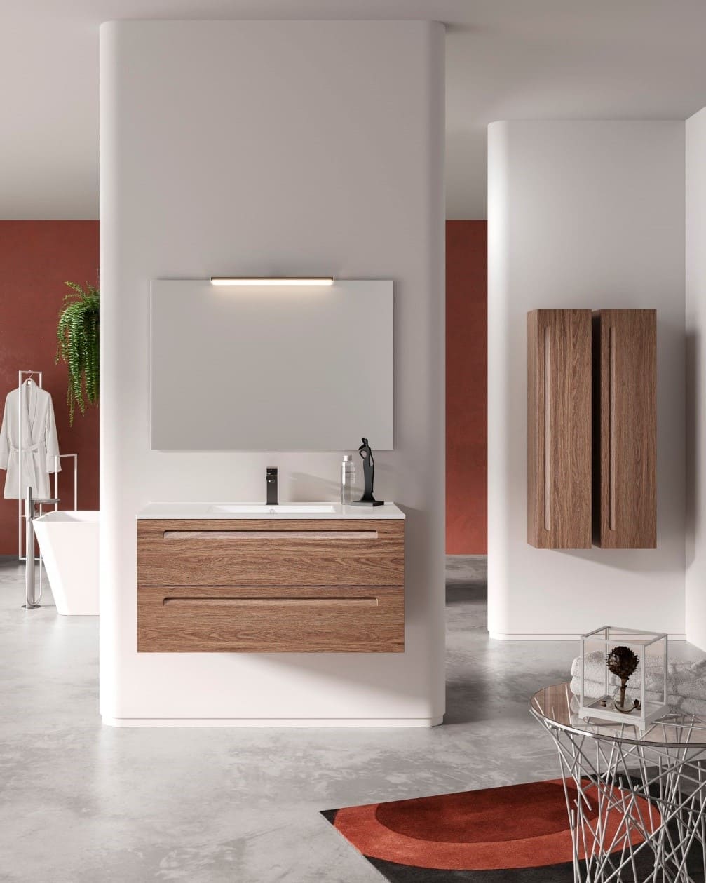 15 ideas de decoración para baños blancos