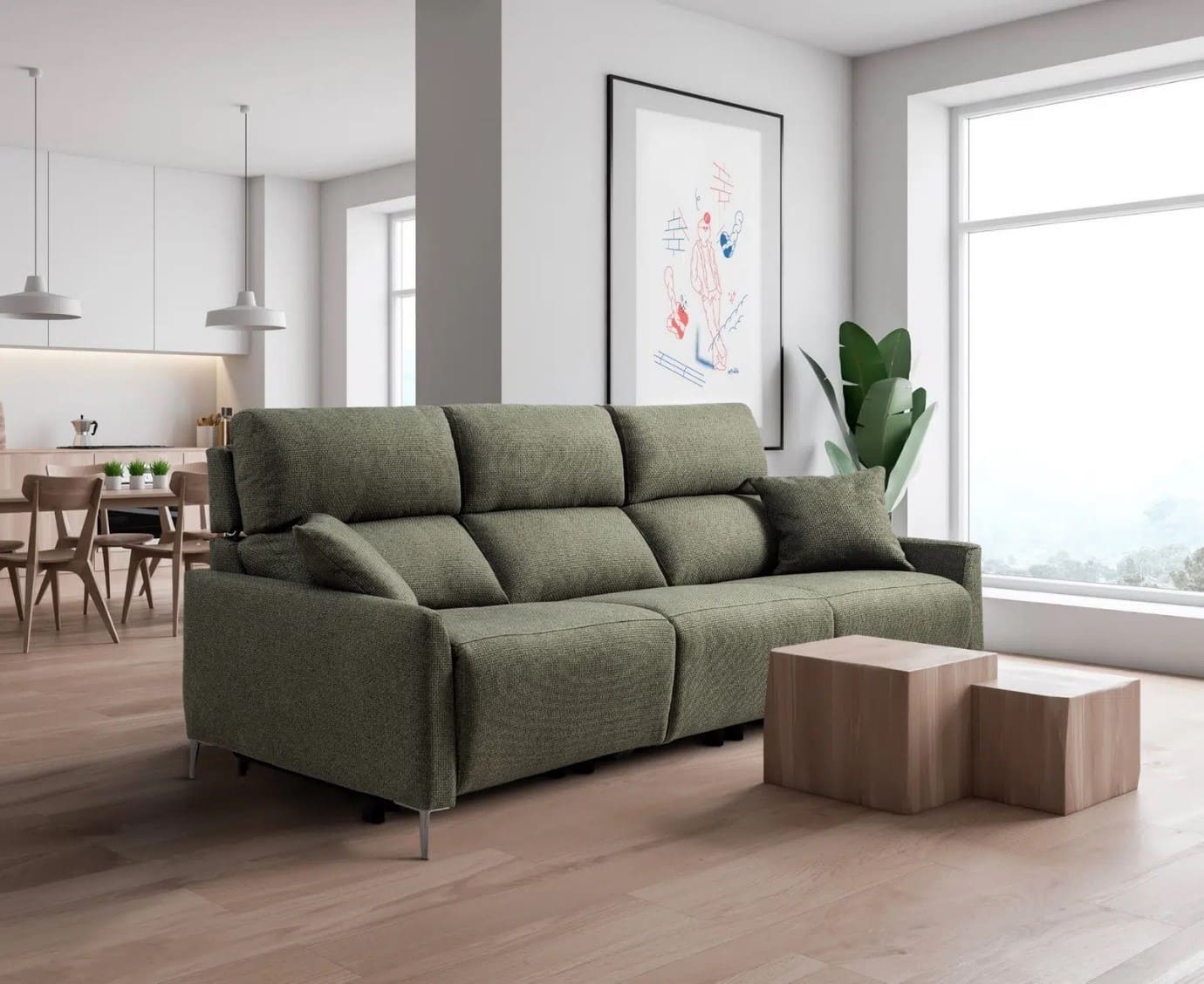 decorar un salón con estilo nórdico