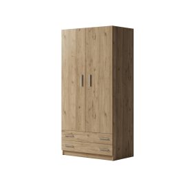 Armario 2ptas. y 2caj. Roble