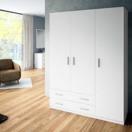 Armario 3ptas. y 2caj. Blanco