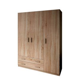 Armario 3ptas. y 2caj. Roble