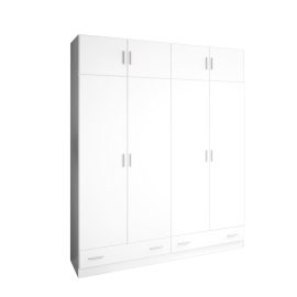 Armario 4ptas. y 2caj. Blanco